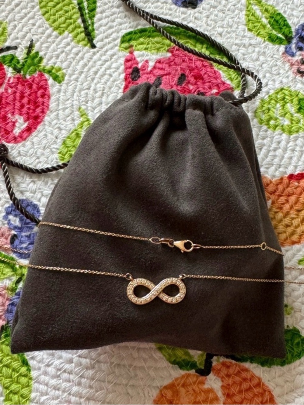 Infinity Pendant Necklace - Gold Color